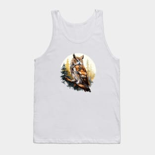 Great Horned Owl Tank Top